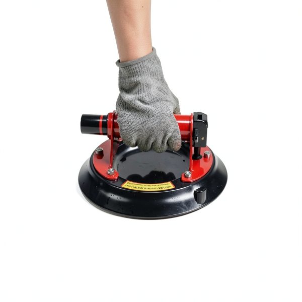 2 Pack Glass Suction Cups, 8'' Heavy Duty Vacuum Glass Lifter with Metal Handle to Lift Large Glass, 700 Lbs Load Industrial Tile Suction Cup Tool with Carrying Case for Granite Window Lifting-5