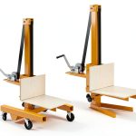 300lbs Manual Winch Stacker ZHAIUPON Steel Lift with Adjustable Height-0