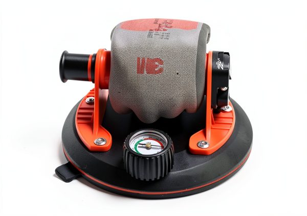HERZO 8" Glass Suction Cup with Pressure Gauge, 220lbs Heavy Duty Vacuum Suction Cup Vacuum Glass Lifter for Tiles, Windshield, Window, Granite, Marble-3