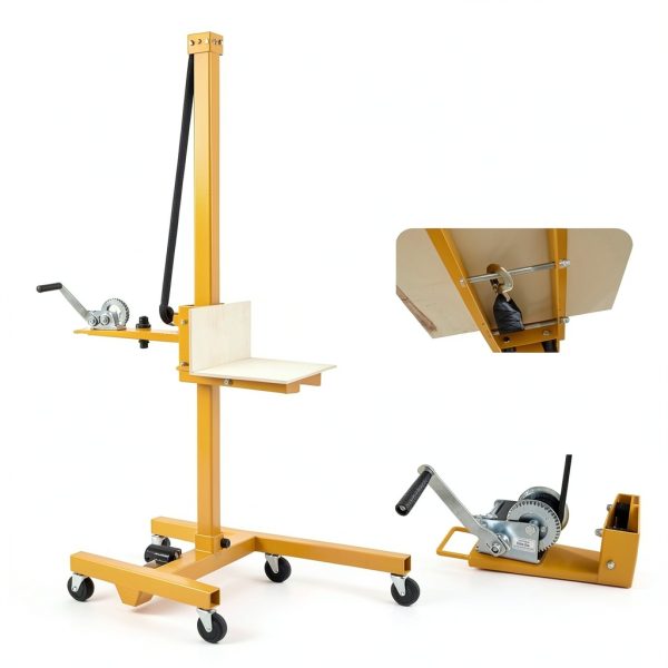 300lbs Manual Winch Stacker ZHAIUPON Steel Lift with Adjustable Height-2