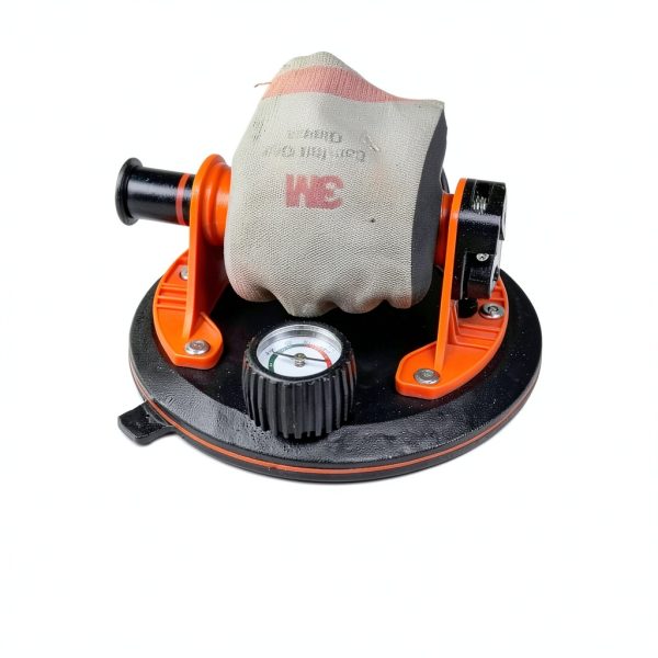 HERZO 8" Glass Suction Cup with Pressure Gauge, 220lbs Heavy Duty Vacuum Suction Cup Vacuum Glass Lifter for Tiles, Windshield, Window, Granite, Marble-4