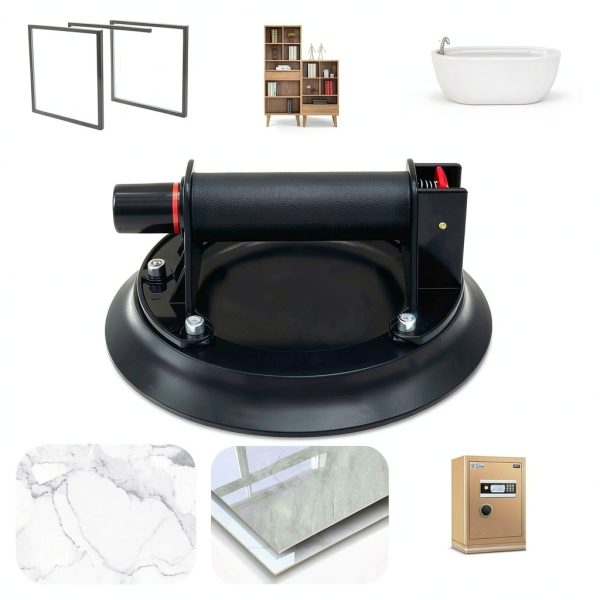Heavy Duty Suction Cup 8" AUTOAlkins Vacuum Lifter Handle Pack Black-5