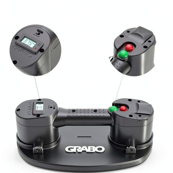 GRABO Pro Electric Vacuum Suction Cup Lifter with Digital Display and-2