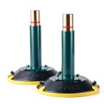 A pair of 6" Vertical Vacuum Suction Cup with Metal Handle,Heavy Duty Vertical Hand-held Cups for Flat to Curved Surfaces, Brass Pump with Protective Cover (2 PACK)-0