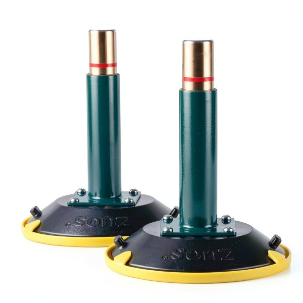 A pair of 6" Vertical Vacuum Suction Cup with Metal Handle,Heavy Duty Vertical Hand-held Cups for Flat to Curved Surfaces, Brass Pump with Protective Cover (2 PACK)-0