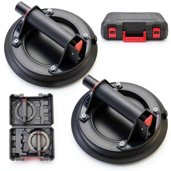 Heavy Duty Suction Cup 8" AUTOAlkins Vacuum Lifter Handle Pack Black-0