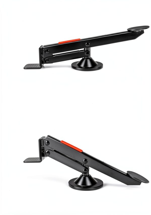 QWORK Swivel Door Lifter, Black Metal Door Installation Tool for-5