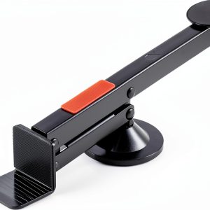 QWORK Swivel Door Lifter, Black Metal Door Installation Tool for-0