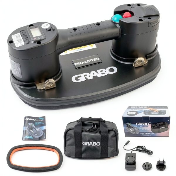 GRABO Pro Electric Vacuum Suction Cup Lifter with Digital Display and-0