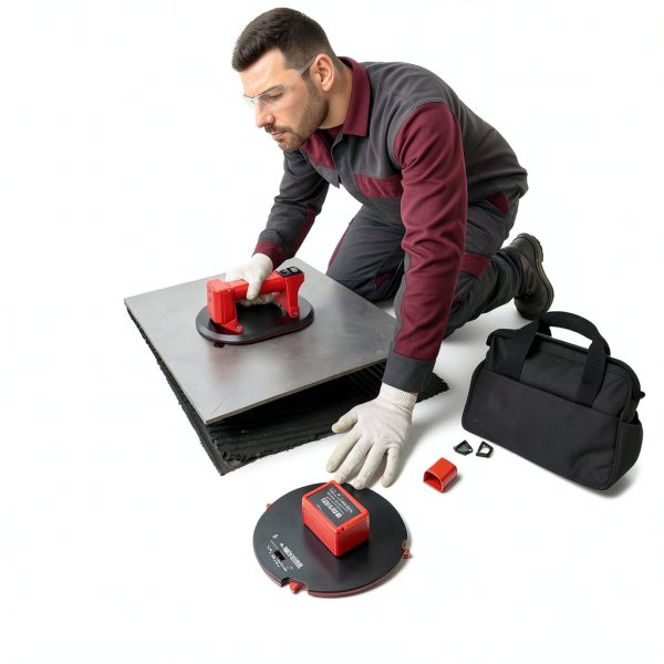Electric Vacuum Suction Cup for Glass - 440lbs Lifter with Digital-5