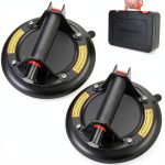 Glass Suction Cups 2 Pack 8 inch Vacuum Suction Cup to Lift Large Glass 330 LBS Lifting Capacity Heavy Duty Industrial Suction Cup Tools with Carrying Case, for Tiles,Windshield,Window-0
