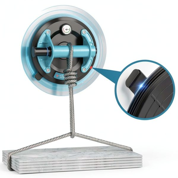 8 inch Suction Cups 2 Pack 880lbs Bluebow for Glass Tile Granite-3